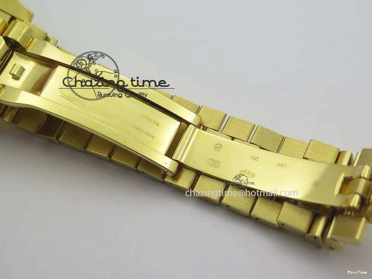 MiroTime 0219 DayDate 40mm BP-Maker 228238 YG Wrapped Gold Roman Dial (Fluted Bezel) On YG Bracelet ETA Attractive 3848